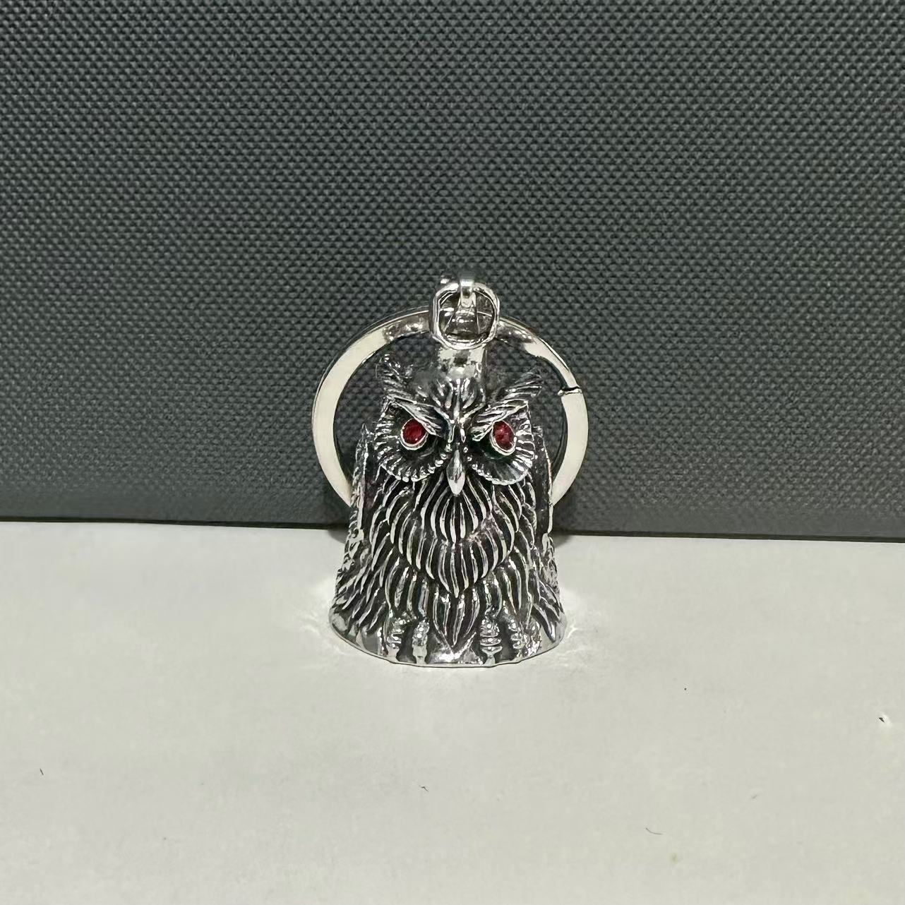 White Diamond owl  Keychain