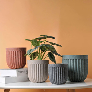 Bulk Mini Small Dining <strong>Table</strong> Colorful <strong>Plastic</strong> Flower <strong>Pot</strong> on the <strong>Table</strong> for Bedroom - Product Image 3