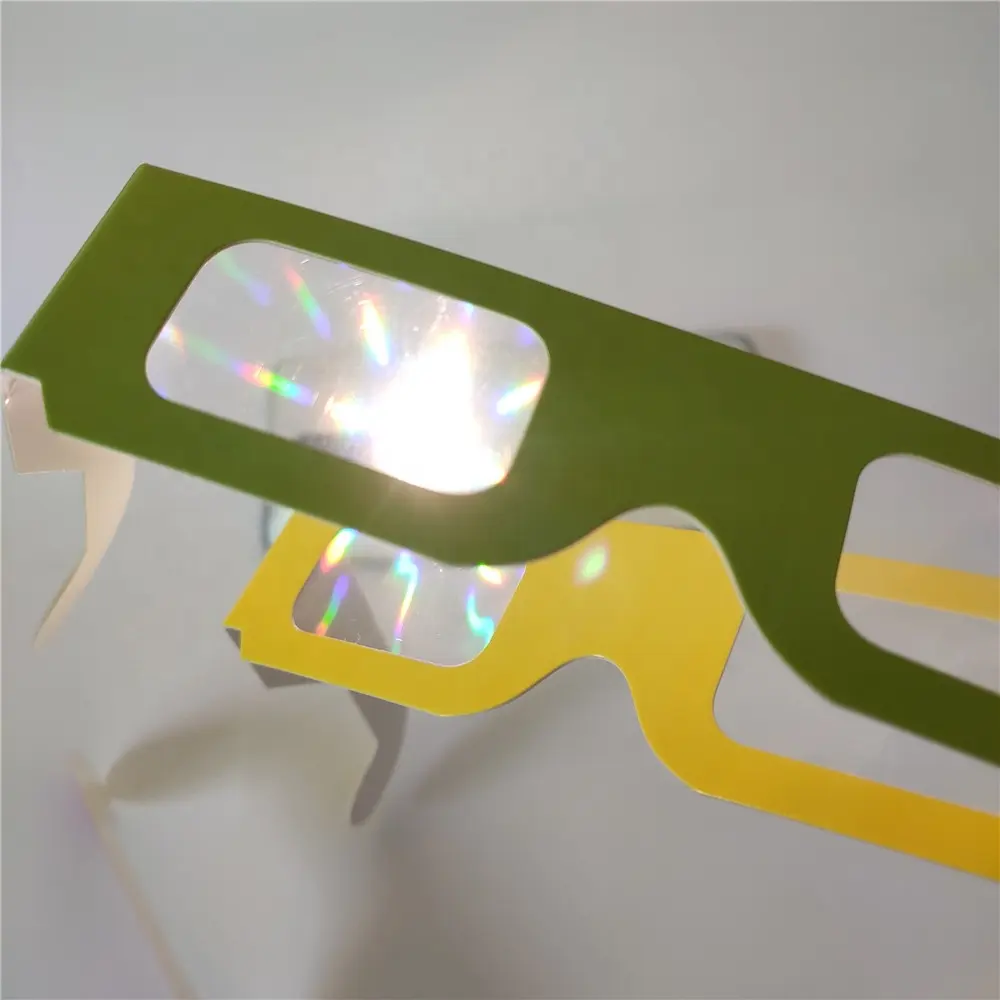 ورقة حيود الألعاب النارية نظارات ل يزر يظهر يهتاج يعرض مصابيح عطلات نادي أو الحفل أضواء إطار مختلفة الألوان