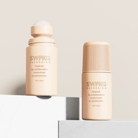 Botol Roll-on plastik PP 60ml botol deodoran parfum tubuh kemasan kosmetik