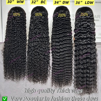 Perruque Frontale en Dentelle 13x6 Cheveux Indiens Bruts, 40 Pouces, Couleur Naturelle, Longs Cheveux Humains Bouclés Vague Profonde Birmans, Perruques Sans Colle pour Femmes