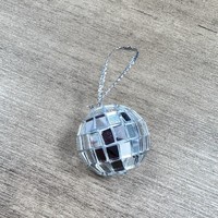 DAMAI Boule disco miroir en verre argenté, moderne et simple, avec impression numérique de haute qualité, faite à la main, pour Noël, mariage, KTV, photographie