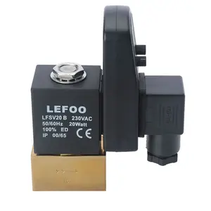 LEFOO Katup Solenoid Draingage LFSV20-B, Dapat Disesuaikan untuk Memblokir atau Memindahkan Media Dalam Pipa, Dispenser Air, Mesin Ro