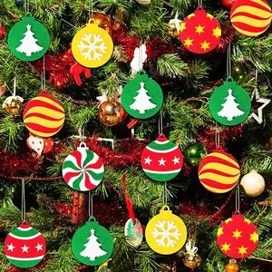 Christmas Felt Ornaments Xmas Hanging Ornaments Christmas Tree Decoration Pendant For Christmas Theme Family Party