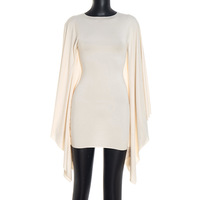 GX26318 Nouvelle Collection 2025 – Robe Courte Élégante et Sexy à Manches Chauve-Souris pour Femme – Style Simple et Tendance