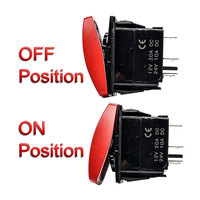 Interrupteur à bascule LED étanche 12V 20A 24V 10A, gravé au laser sur mesure, 5 broches, marche/arrêt, pour modification de voiture, bateau, tout-terrain