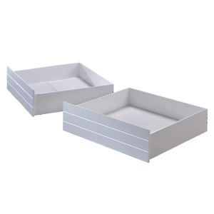 <span class=keywords><strong>Lit</strong></span> simple pour enfant <span class=keywords><strong>en</strong></span> bois de <span class=keywords><strong>pin</strong></span> massif, blanc, durable, moderne, avec 2 tiroirs de rangement, meubles de chambre à coucher - Product Image 4