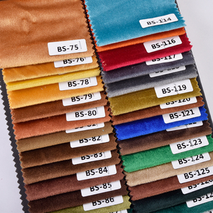 Fabbricazione cinese 100% tessuto per ragazze in poliestere impermeabile <span class=keywords><strong>BabyFace</strong></span> turco lavorato a maglia Holland velluto tinta unita tinto Interlining - Product Image 1