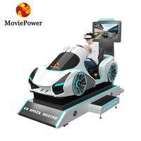 Equipo de Simulación de Carreras Espaciales VR MoviePower, Simulador de Carreras VR con Volante de Carreras Directo de Fibra de Vidrio