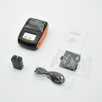 Nouvelle imprimante thermique portable de 58 mm, compatible avec Android et iOS, sans fil, Bluetooth, orange