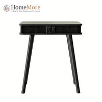 Studio moderne portable, avec haut-parleur et chargeur usb, meubles carrés en bois nordique, table basse intelligente de chevet, pour la maison