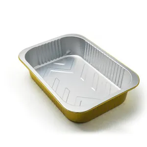 2200 ml Good quality airline in flight disposable aluminium food container for food