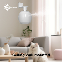 Installation centrale en plastique montée par plafond électrique de diffuseur d'arome de machine commerciale intelligente de parfum d'air garantie de 1 an