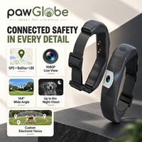 Collier GPS multifonctionnel pour animaux de compagnie avec caméra pour l'entraînement et le suivi des chiens, OEM ODM, étiquette privée, vente en gros et au détail PawGlobe