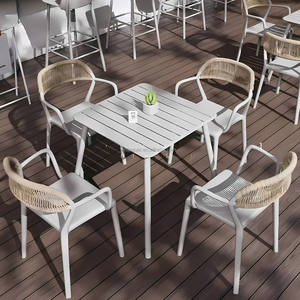 Conjunto de Muebles para Cafetería y <span class=keywords><strong>Restaurante</strong></span>, Ideal para Cafeterías, Bistrós, Pizzerías y Espacios de Servicio de Alimentos, Salas de Descanso de Oficina y Exteriores - Product Image 1