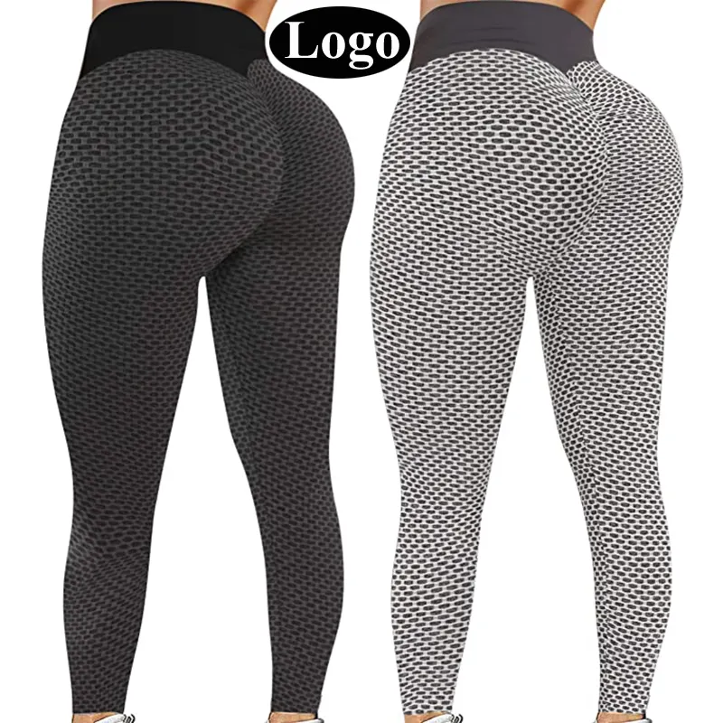 Dear-Lover Custom Logo Compression Bluk Black Fitness Gym Scrunch Butt Lifting High Waist Workout Yoga Tights Leggings For Women