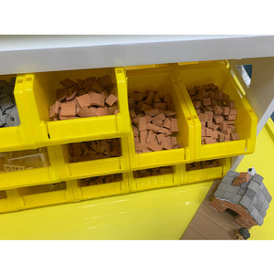 Pequeño albañil DIY casa de campo Edificio Villa pieza de ladrillo simulada juntos mesa de juguete hecha a mano para niños - Product Image 3