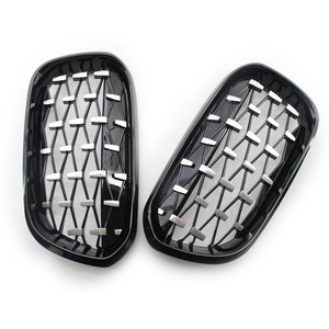 BMW F20 Front Bumper Grille Gloss Black ABS <b>Plastic</b> <b>Modified</b> Meteor Style 51137371685 - Product Image 2