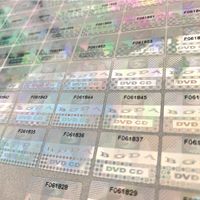 Autocollants holographiques 3D personnalisés anti-effraction avec code QR, étiquette holographique avec code-barres, autocollant de sécurité, impression d'autocollants holographiques