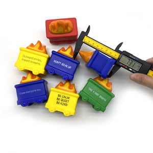 ของเล่นรถบรรทุกขยะลาวาแบบกำหนดเอง ลูกบอลบีบคลายเครียด ของเล่นคลายความเครียด ของขวัญส่งเสริมการขายเกี่ยวกับงานสุขาภิบาล บรรเทาความวิตกกังวล - Product Image 6