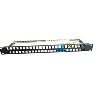 Panel Patch Kosong Baja 1U 48-Port CAT6 Berkinerja Tinggi, Pengatur Kabel, Rak Mount, Frame Distribusi Jaringan, Garansi 1 Tahun