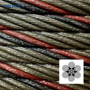 6x36ws + FC 6x36ws + IWRC нефтяной Инжиниринг неоцинкованный стальной трос со смазкой 31,75 мм 34,93 мм 38,10 мм с хорошим качеством - Product Image 5