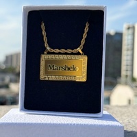 Collier pendentif en acier inoxydable personnalisé Qiuhan OEM/ODM, collier chaîne torsadée 18K, cadeau pour femmes et hommes, collier au design spécial