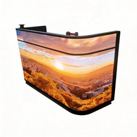 Écran LED mobile pour comptoir de réception d'hôtel, de bar ou de DJ, affichage GOB intérieur P1.25 P1.53 P1.86 P2 P2.5