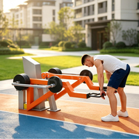 Équipement de fitness d'extérieur résistant aux intempéries, fabriqué en acier galvanisé à chaud avec une finition thermolaquée pour la protection contre la rouille.