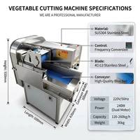 Multifunctionele commerciële hoogwaardige efficiënte automatische elektrische groente- en selderijproductielijn snijmachine