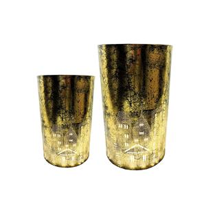 ชุดเชิงเทียนเฮอร์ริเคน2ชิ้นทำจากโลหะเหล็กทันสมัยสำหรับตกแต่งบ้าน - Product Image 6