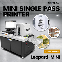 Mesin Cetak Giftec Mini Single Pass Printer A3 dengan Printhead CMYK untuk Cetak Kemasan Kertas, Gelas, Kantong, dan Pouch dalam Jumlah Kecil