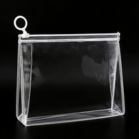 Sac de rangement cosmétique portable personnalisé, imprimé holographique, résistant à l'eau, avec fermeture éclair, pochette transparente perforée, mini