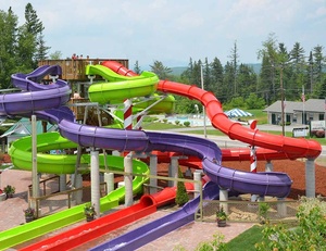 Toboggans aquatiques <span class=keywords><strong>Super</strong></span> Tube pour adultes pour camps d'intérieur en fibre de verre acier pour parcs sportifs parcs d'aventure espace public extérieur - Product Image 1