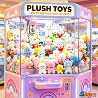 Nouvel Arrivage : Machine à griffes 8 pouces pour peluches, jouets en peluche mignons de dessin animé, vente en gros pour centres de jeux et prix de jeu