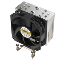 Serveur informatique de bureau COOLSERVER CS-AM5-4UR23-T AM5 avec 5 caloducs en cuivre, ventilateur de refroidissement CPU à roulement à billes, TDP 210W