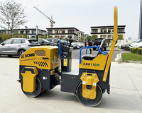 XCMG Oficial XMR110 Road Vibration Roller 1ton Compactador vibratorio de doble tambor Precio a la venta