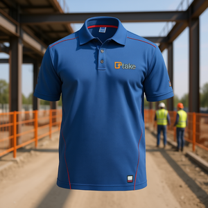 เสื้อโปโลแขนสั้นสีน้ำเงิน 3XL สำหรับงานช่าง/งานอุตสาหกรรม - Product Image 3