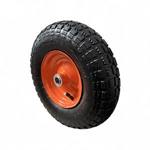 Pneu pneumatique en caoutchouc 4.00-<span class=keywords><strong>6</strong></span> 2PR pour chariot, <span class=keywords><strong>roue</strong></span> de <span class=keywords><strong>brouette</strong></span> <span class=keywords><strong>400</strong></span>/<span class=keywords><strong>6</strong></span>, roues pivotantes 13x400-<span class=keywords><strong>6</strong></span> avec roulement à billes, diamètre de trou de 20 mm - Product Image 1