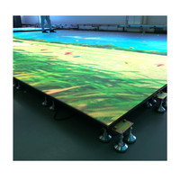 Popular P3.91 azulejo de pista de baile para interiores pantalla Led pantalla interactiva alfombra roja Fondo Video pared 500x1000mm Panel
