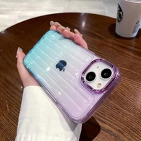 Coque de téléphone portable transparente multicolore en TPU pour iPhone 12 13 14 15 16 17 18 Pro Max – Accessoire de protection