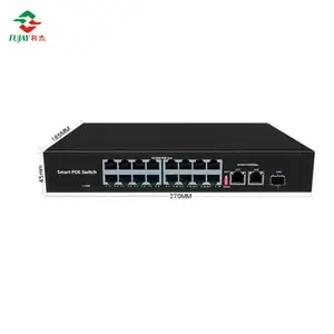 Oem 4 8 16 Switch Poe Ethernet di rete Gigabit a 24 porte 48v 10/100/1000m per telecamera Ip Hikvision