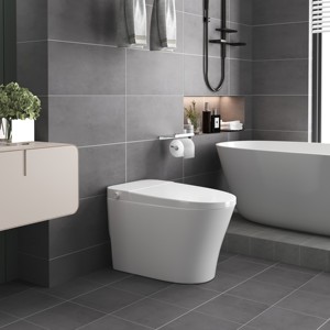 WC intelligent monobloc moderne en céramique avec chasse d'<span class=keywords><strong>eau</strong></span> automatique à capteur - Product Image 5