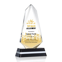 Edle bunte Kristall trophäen Pyramiden form für Sales Excellence K9 Kristall trophäen