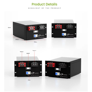แบตเตอรี่ลิเธียม Lifepo4 แบบติดตั้งบนแร็ค 12V 24V 100Ah 200Ah 300Ah 400Ah 500Ah 600Ah 700Ah 800Ah 1000Ah - Product Image 2