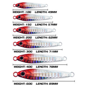 XUHANG BZQ04 10g15g20g30g40g60g Leurre <span class=keywords><strong>de</strong></span> pêche en métal pour jigging rapide, plomb <span class=keywords><strong>de</strong></span> pêche, matériel <span class=keywords><strong>de</strong></span> pêche - Product Image 3
