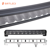 Barre lumineuse de conduite 4x4 BRTLED BL1010CS 100W IP68 étanche en aluminium moulé sous pression, 10 LED courbées de 10W, DRL 12V