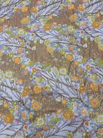 Tissu en tulle jacquard tricoté à sequins floraux multicolores pour robes de soirée et de mariée