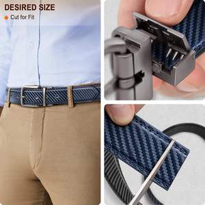 Cinturón personalizado de cuero genuino reversible de 1,25 pulgadas para <span class=keywords><strong>hombre</strong></span>, longitud ajustable con 2 lados y 1 hebilla de aleación, regalo clásico perfecto - Product Image 6