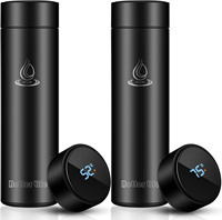 Thermos intelligent avec affichage de la température, double paroi sous vide, en acier inoxydable 304, bouteille d'eau LED